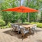 Pure Garden 10 Rectangular Patio Umbrella, Orange 50-LG1280 - alternate 1